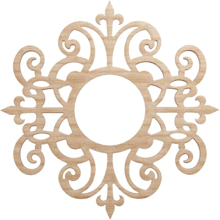 Ekena Millwork Dijon Wood Fretwork Pierced Ceiling Medallion, Alder, 20"OD x 6 1/2"ID x 3/8"T CMWP20X20X0375DIAL